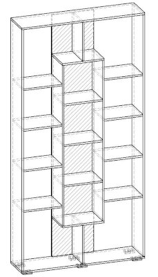 Стеллаж фристайл нм 001